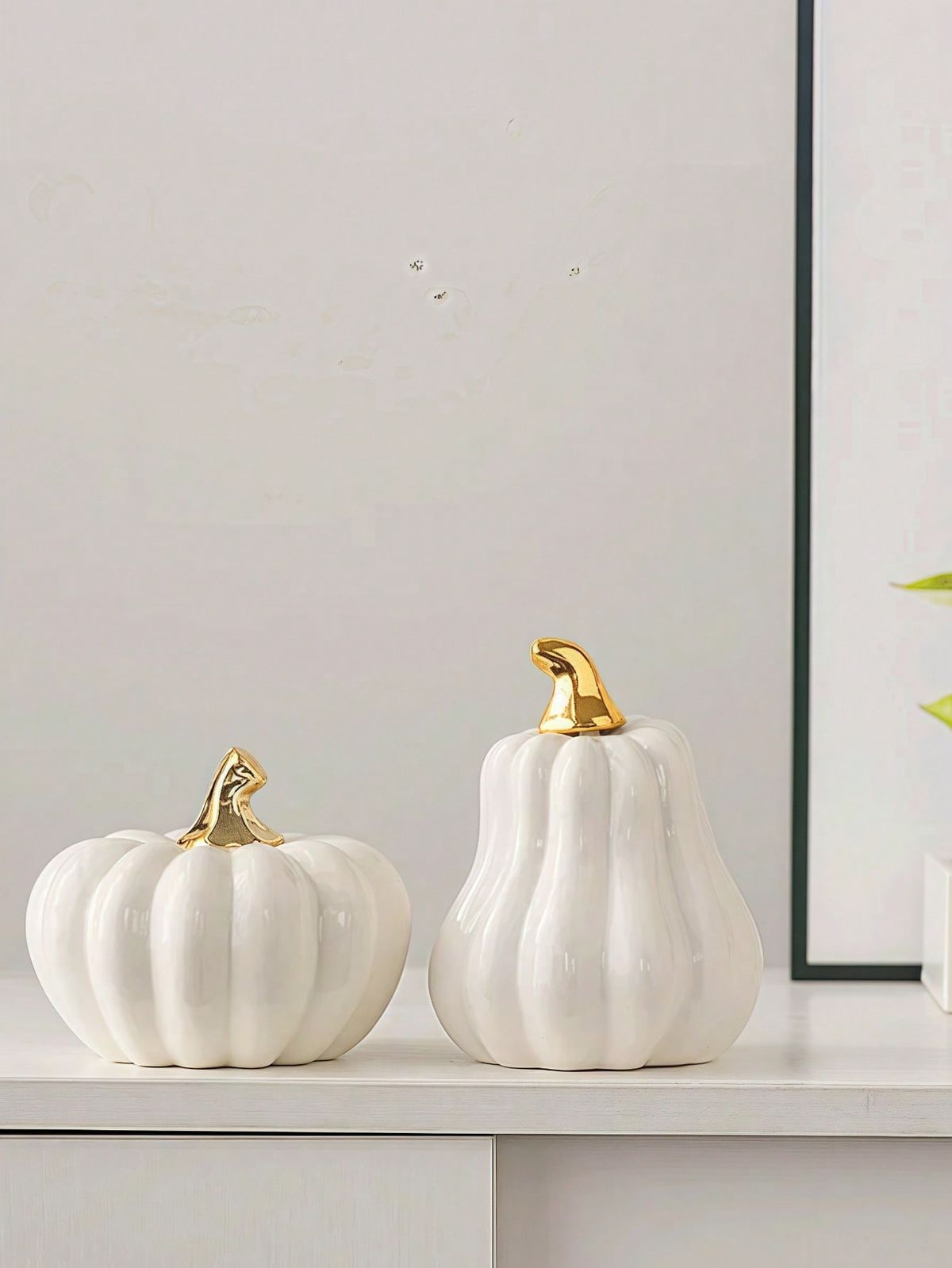 Ceramic Pumpkin Decor — Elegant Touch for Fall & Thanksgiving