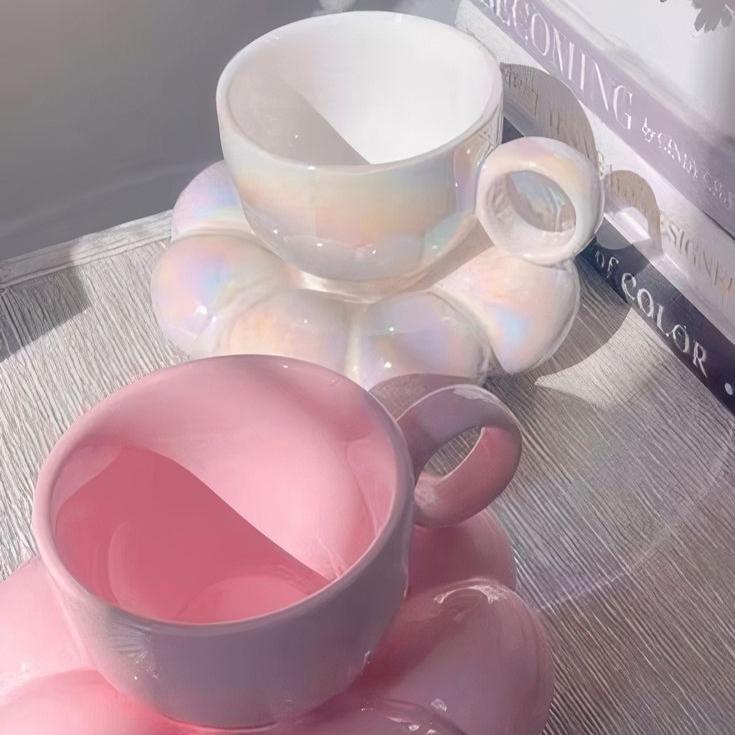 Sunflower Coffee Mug Set – Cute Ceramic Coffee Cup & Saucer for Home and Office