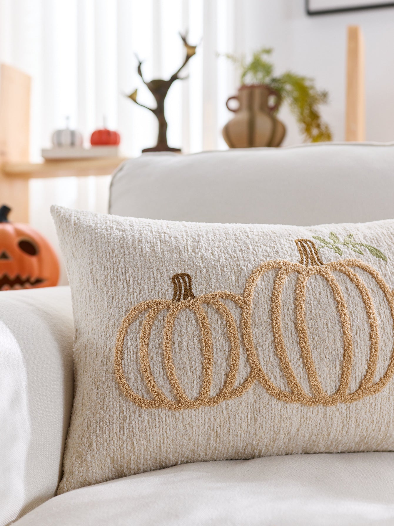 Autumn Pumpkin Pillow Covers — Cozy Fall Decorative Cushion Set