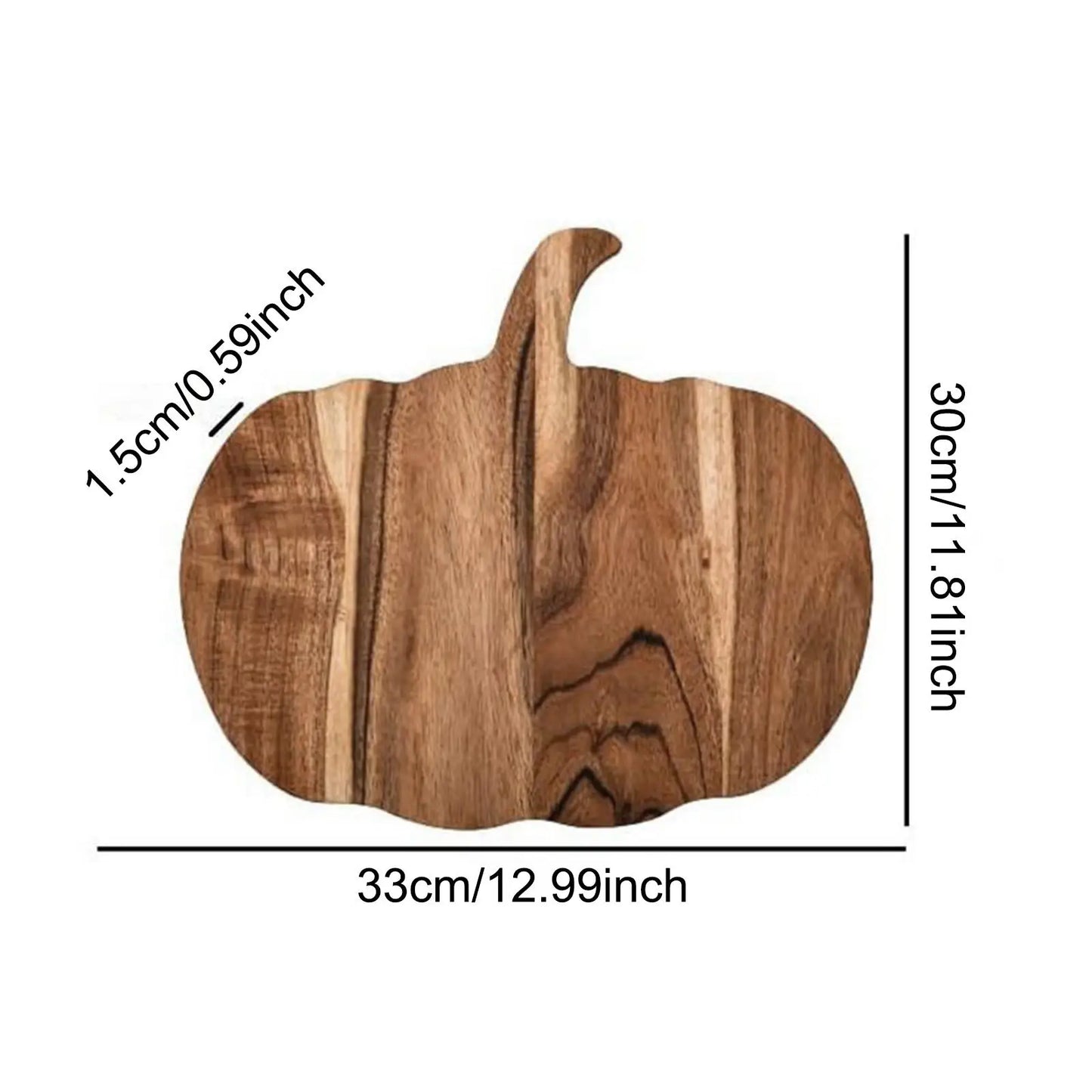 Pumpkin Shaped Wooden Board — Autumn’s Cozy Touch for Every Table