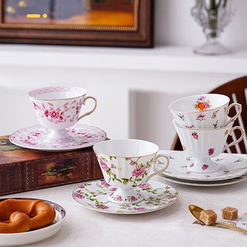 Floral Afternoon Tea Cup and Saucer – Elegant Afternoon Tea Set