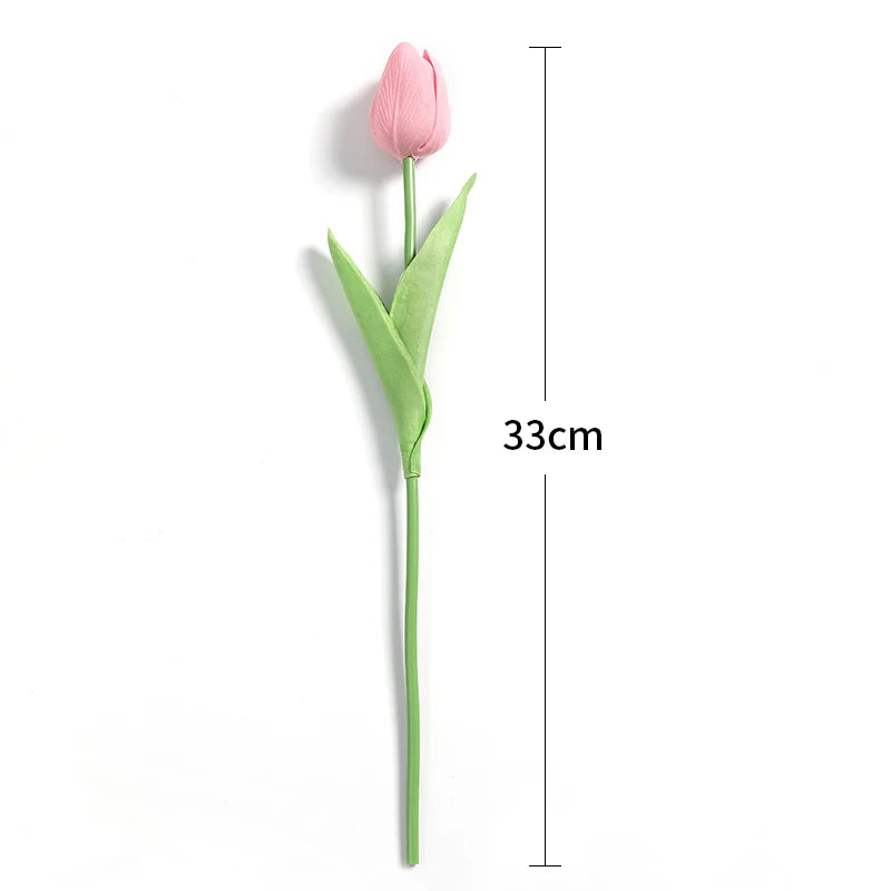 Artificial Tulip Flower Bouquet – Soft Stem Decoration for Home, Weddings & Events