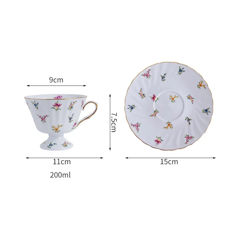 Floral Afternoon Tea Cup and Saucer – Elegant Afternoon Tea Set