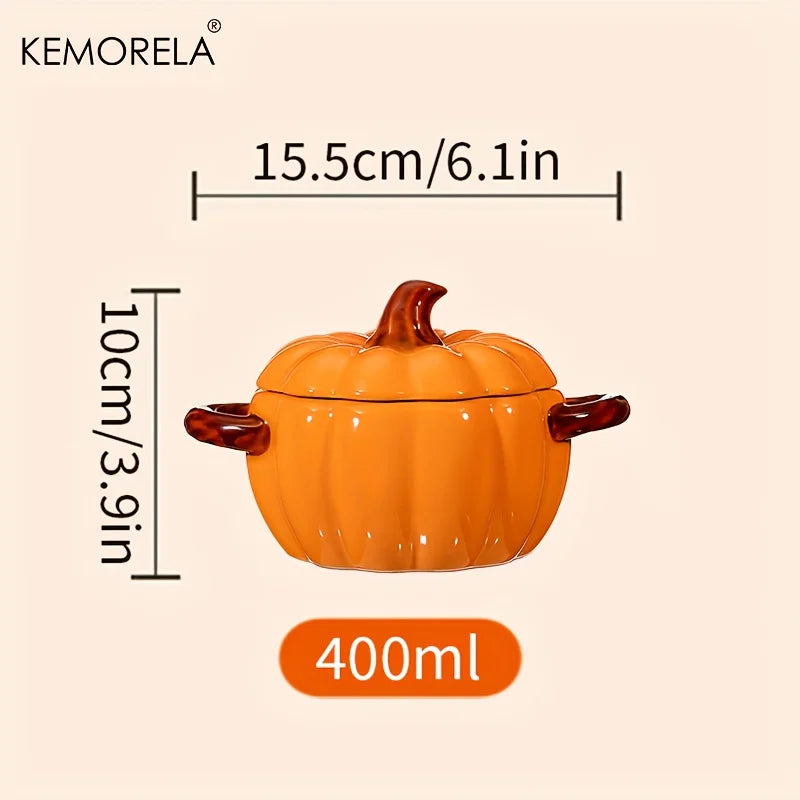 Pumpkin Ceramic Casserole — Cozy Fall Cooking Essential