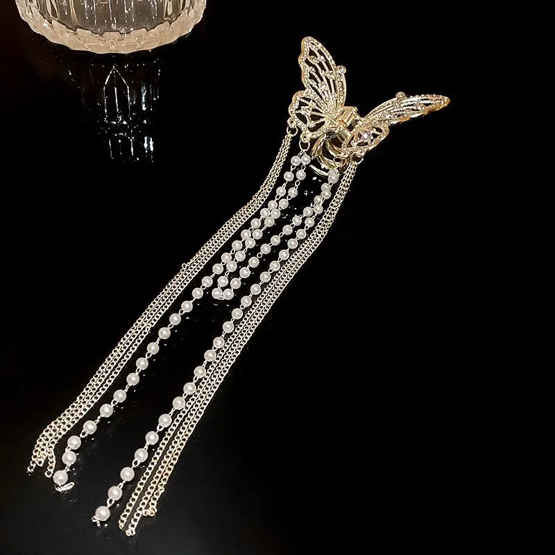 Butterfly Tassel Hair Clip – Elegant Accessory for Women