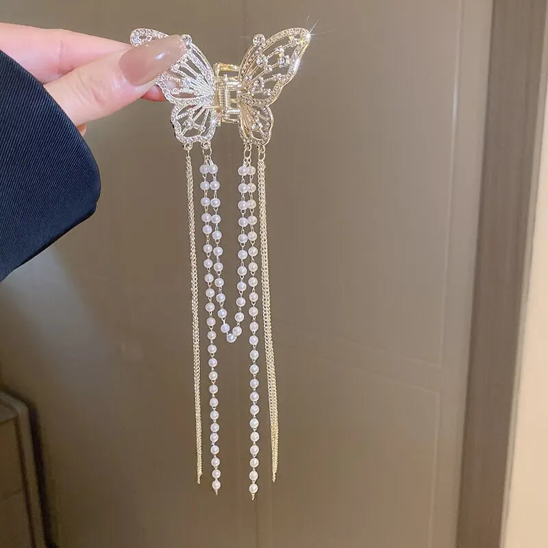 Butterfly Tassel Hair Clip – Elegant Accessory for Women