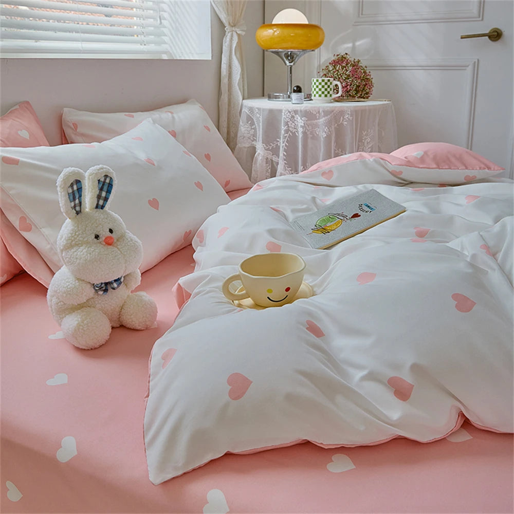 Pink Sweetheart Bedding Set – Luxurious and Romantic Bedroom Decor
