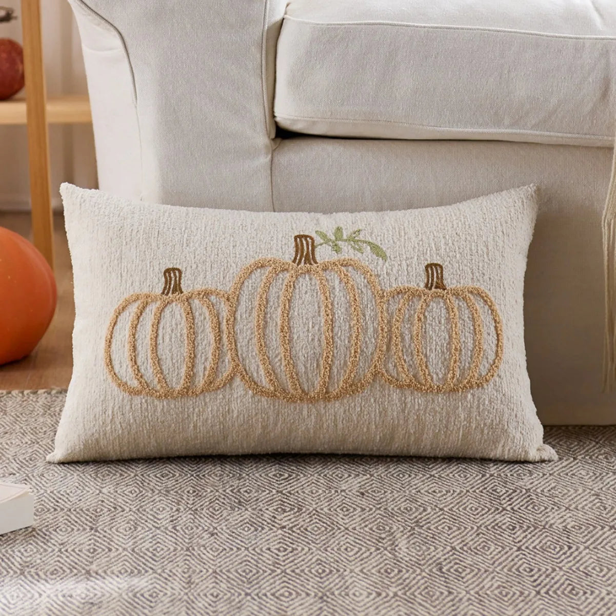 Autumn Pumpkin Pillow Covers — Cozy Fall Decorative Cushion Set