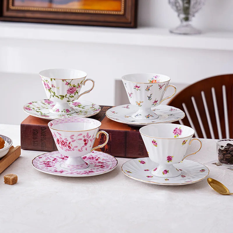 Floral Afternoon Tea Cup and Saucer – Elegant Afternoon Tea Set