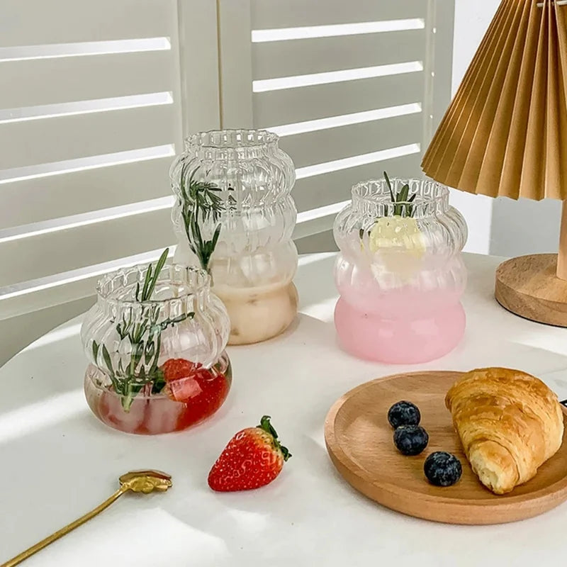 Heat-Resistant Glass Cup – Stylish Transparent Mug for Tea, Coffee, Juice & Milk