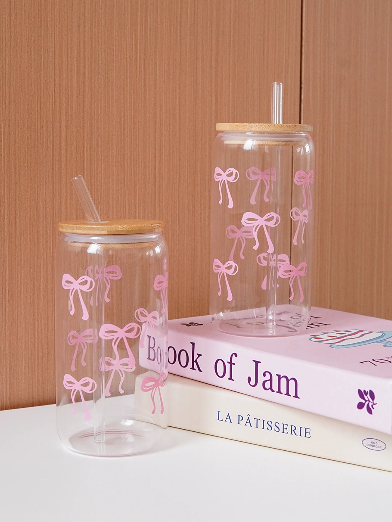 Pink Bow Glass Cup — For the Girls Who Romanticize Their Drinks