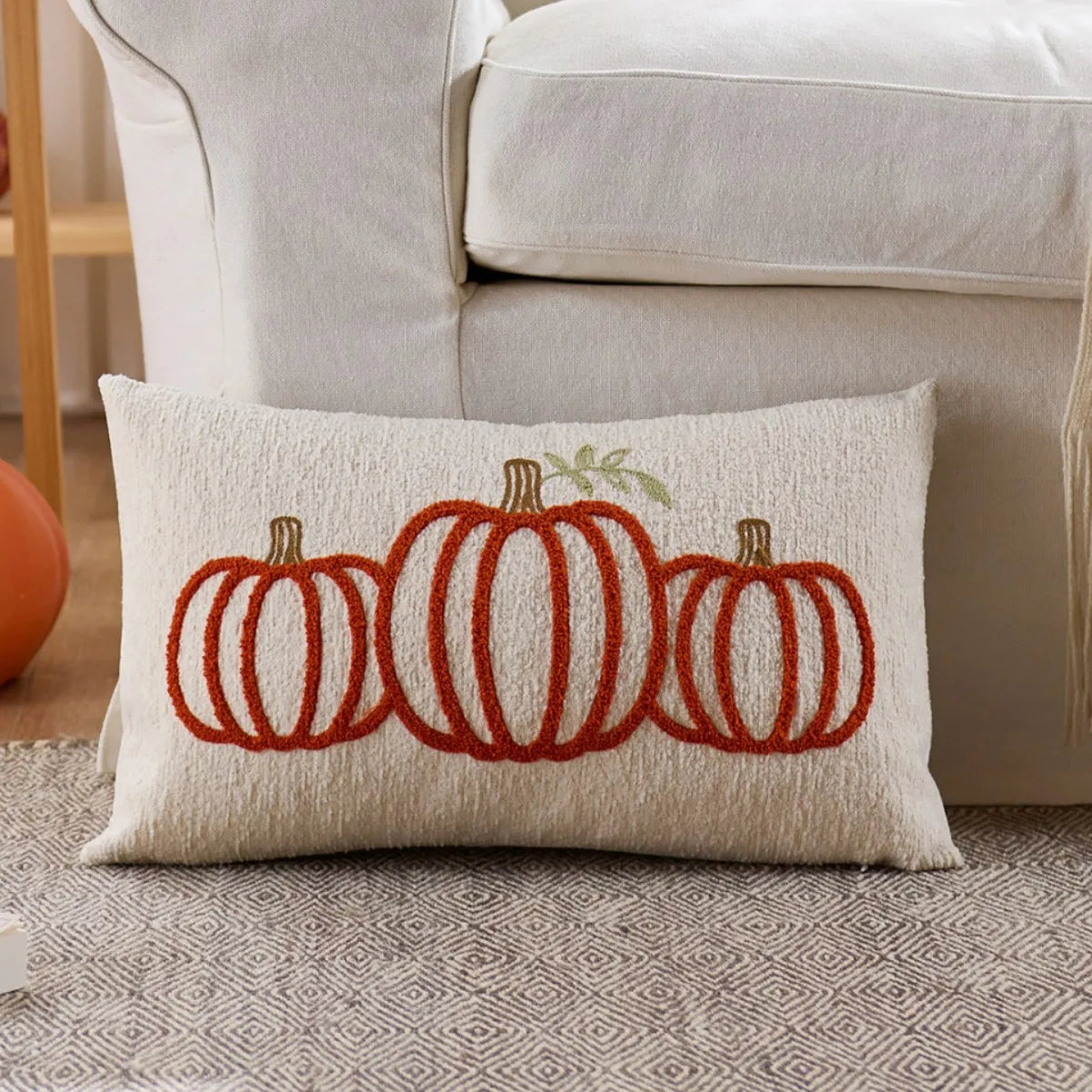 Autumn Pumpkin Pillow Covers — Cozy Fall Decorative Cushion Set