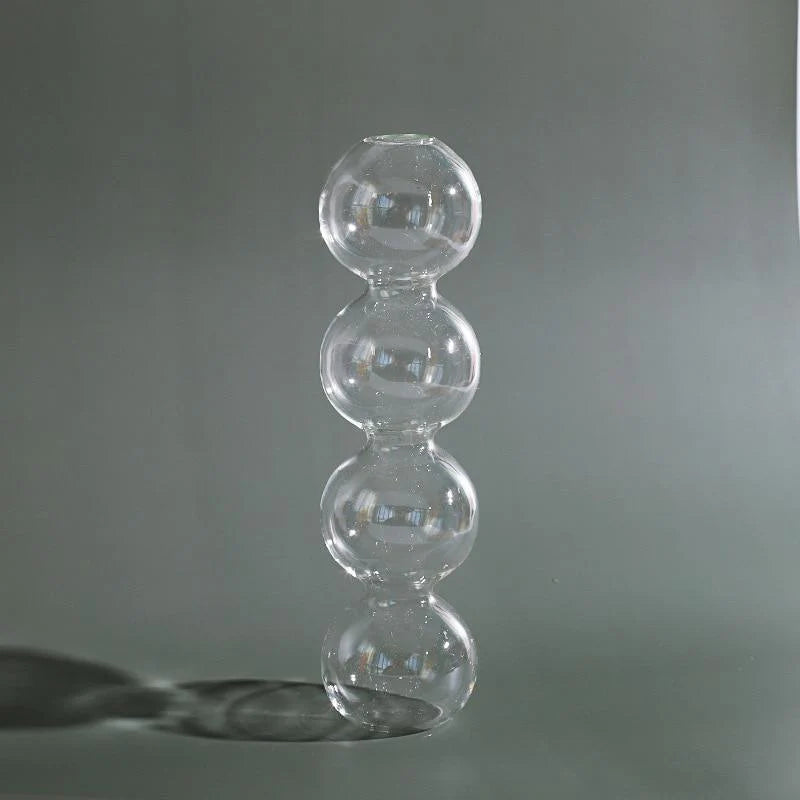 Stained Bubble Glass Vase – Classic Decorative Vase for Home Decor
