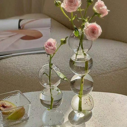 Stained Bubble Glass Vase – Classic Decorative Vase for Home Decor
