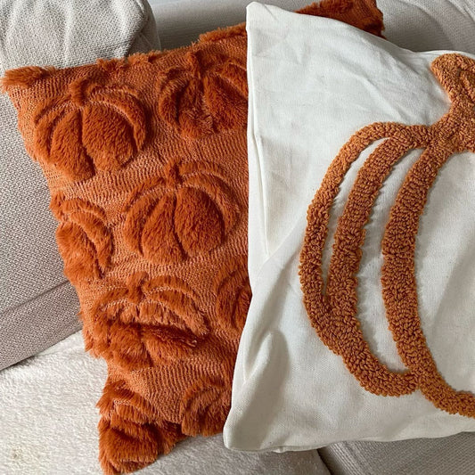 Autumn Pumpkin Pillow Covers — Cozy Fall Decorative Cushion Set