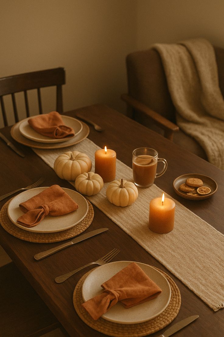 Autumn Woven Placemat – Natural Handcrafted Mat for Warm Fall Tablescapes