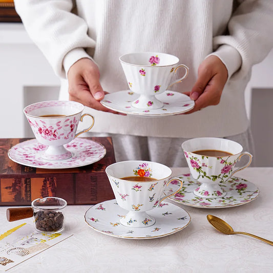 Floral Afternoon Tea Cup and Saucer – Elegant Afternoon Tea Set