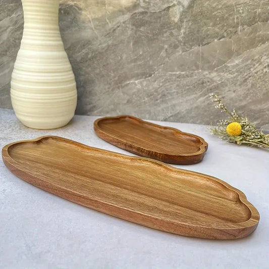Wooden Cloud Tray — Natural Charm for Every Corner