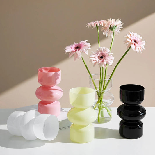 Bubble Flower Vase – Modern Glass Decor for Home