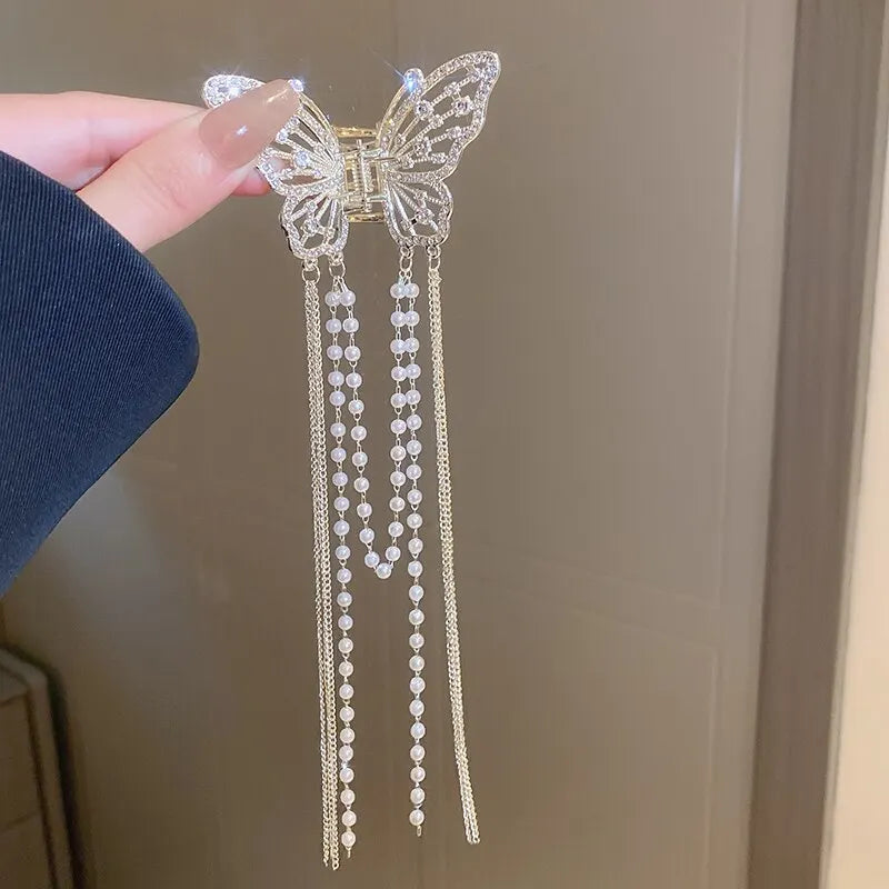 Butterfly Tassel Hair Clip – Elegant Accessory for Women