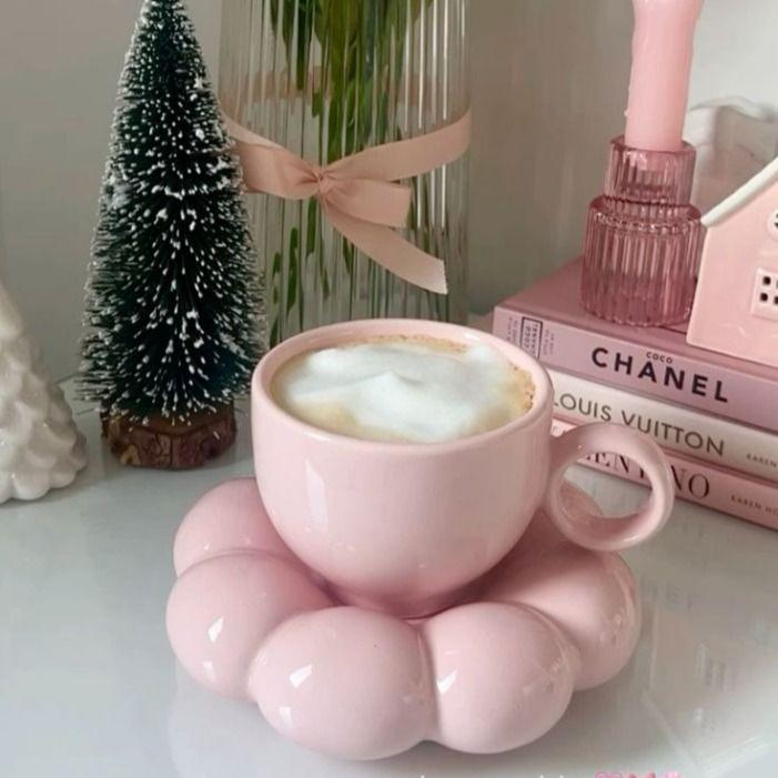Sunflower Coffee Mug Set – Cute Ceramic Coffee Cup & Saucer for Home and Office