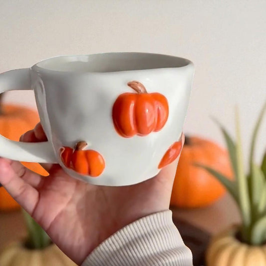 Pumpkin Mug — Cozy Ceramic Cup for Fall Mornings