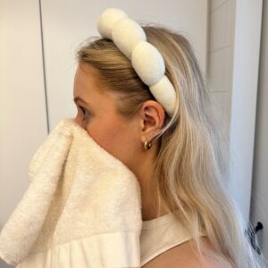 Cloud Puff Skincare Headband | Soft Bubble Spa Hair Band for Face Washing, Makeup & Self-Care