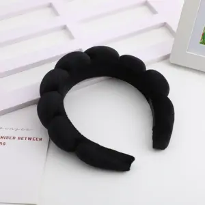 Cloud Puff Skincare Headband | Soft Bubble Spa Hair Band for Face Washing, Makeup & Self-Care