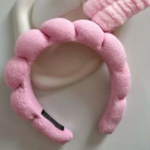 Cloud Puff Skincare Headband | Soft Bubble Spa Hair Band for Face Washing, Makeup & Self-Care